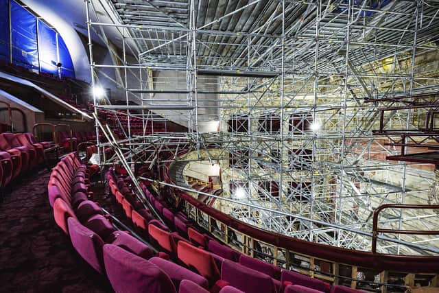 Work on the ongoing revamp of the King's Theatre in Edinburgh has been underway since March 2023. Picture: Anneleen Lindsay