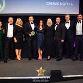 Claudia Winkleman, Carolyn Carrington, General Manager Golf View Hotel & Spa, Marc Gardner, General Manager Oban Bay Hotel, Jodie Wilson, Commercial Director Crerar Hotels, Chris Wayne-Wills, CEO Crerar Hotels, Alison MacLeod, Marketing Director Crerar Hotels, Joanna Whysall, General Manager Balmoral Arms, Niall o’Shaughnessy, General Manager Loch Fyne Hotel & Spa, Nic Ross, Fairtree, Joe Beste, Fairtree and Simon Numphud, Managing Director AA Media