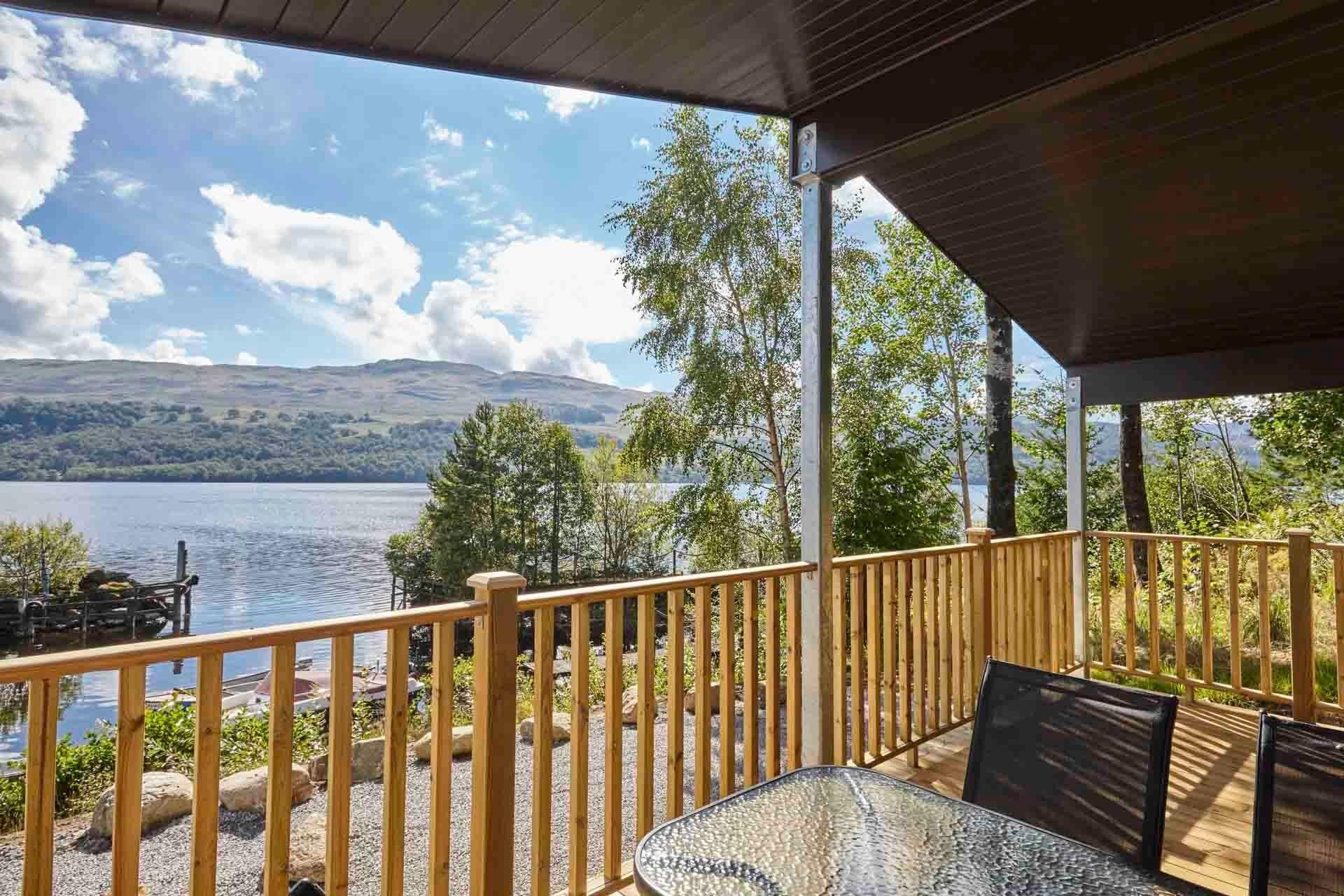 Uninterrupted views from the lodge decking.