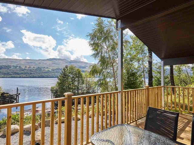 Uninterrupted views from the lodge decking.