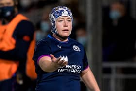 Lana Skeldon in action for Scotland during an Autumn Test match against Japan at the DAM Health Stadium last November. (Photo by Ross Parker / SNS Group)