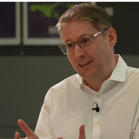 Video grab taken from BBC of the recently-sacked boss of the Confederation of British Industry (CBI) Tony Danker appearing on BBC's Today programme, where he said his reputation has been "totally destroyed" following misconduct allegations, and claims he has been made a "fall guy" for a wider crisis engulfing the business group