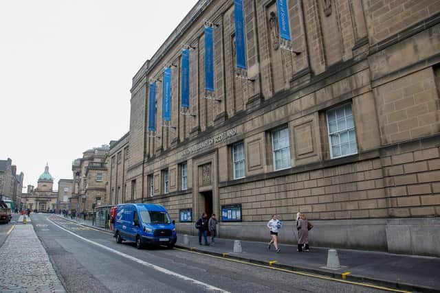 The National Library Of Scotland on George IV Bridge in Edinburgh. (Photo by Scott Louden)