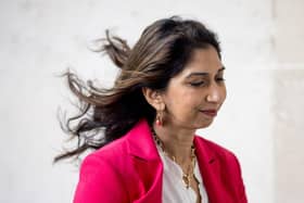 Former home secretary Suella Braverman leaves BBC Broadcasting House. Picture: Jack Taylor/Getty Images