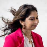 Former home secretary Suella Braverman leaves BBC Broadcasting House. Picture: Jack Taylor/Getty Images