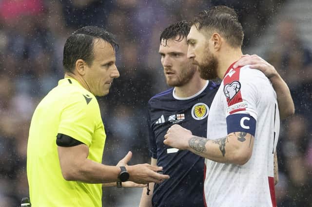 Andy Robertson will be the only Scotland player allowed to address the referee during Euro 2024