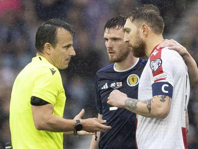 Andy Robertson will be the only Scotland player allowed to address the referee during Euro 2024