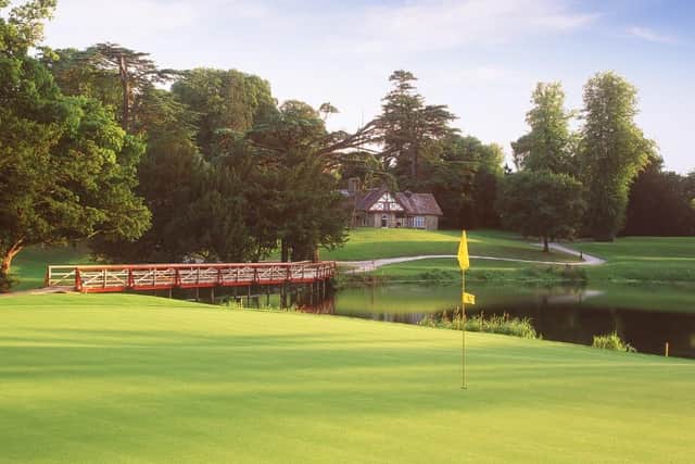The 16th hole of the O'Meara golf course at Carton House, with Shell Cottage in the background, frequented by Marianne Faithfull in the 1980s and 90s. Pic: Contributed