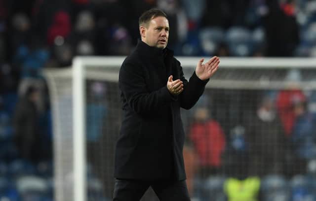 Rangers manager Michael Beale at full time after the 3-2 win over Hibs at Ibrox. (Photo by Craig Foy / SNS Group)