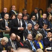 Neil Parish during Prime Minister's Questions in the House of Commons. Phot by UK Parliament/Jessica Taylor/PA