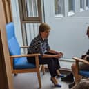 The First Minister met with patients at the state of the art facility at Kirkcaldy's Victoria Hospital