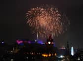 Fireworks exploded over Edinburgh Castle as the city's Hogmanay festival returned. Picture: Andrew Milligan/PA Wire
