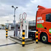 The biomethane refuelling station has opened at the Eurocentral site off the M8 near Bellshill.