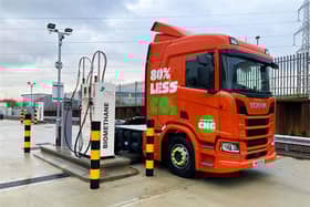 The biomethane refuelling station has opened at the Eurocentral site off the M8 near Bellshill.