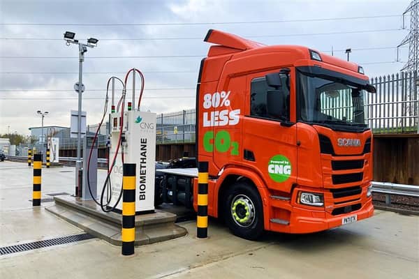 The biomethane refuelling station has opened at the Eurocentral site off the M8 near Bellshill.