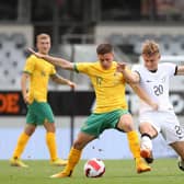 Hearts midfielder Cammy Devlin in action for Australia in a friendly against New Zealand in Auckland last year. (Photo by Fiona Goodall/Getty Images)