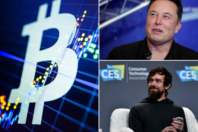 The launch of 'The B Word' saw Twitter and Square founder Jack Dorsey and ARK Invest founder Cathie Wood come together in a much-anticipated discussion with Elon Musk over whether Bitcoin could be seen as a tool of 'economic empowerment' (Images: Getty Images)
