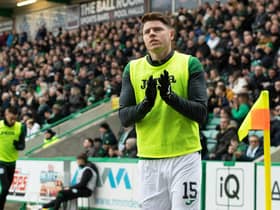 Hibs striker Kevin Nisbet has scored eight goals in his past eight matches.