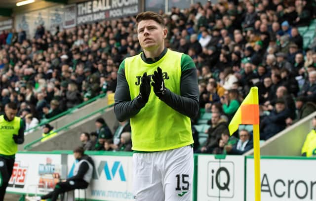 Hibs striker Kevin Nisbet has scored eight goals in his past eight matches.