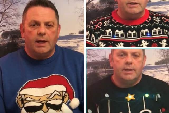 A health chief has been raising spirits as he delivers updates on the pandemic with his eclectic selection of flashing Christmas jumpers.