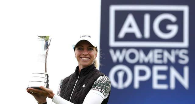 Germany's Sophia Popov won last year's AIG Women's Open, which was played behind closed doors at Royal Troon. Picture: R&A