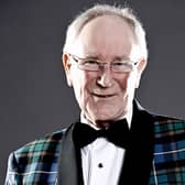 Take the Floor host Robbie Shepherd in his trademark tartan dress jacket (Picture: BBC Scotland)