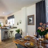 A light and airy open-plan kitchen and dining room