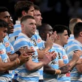 Finn Russell's Racing 92 will face Stade Francais in the Top 14 play-offs.  (Photo by Franck Fife/AFP via Getty Images)