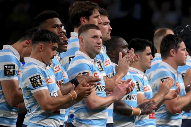 Finn Russell's Racing 92 will face Stade Francais in the Top 14 play-offs. (Photo by Franck Fife/AFP via Getty Images)
