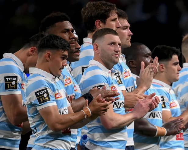 Finn Russell's Racing 92 will face Stade Francais in the Top 14 play-offs.  (Photo by Franck Fife/AFP via Getty Images)