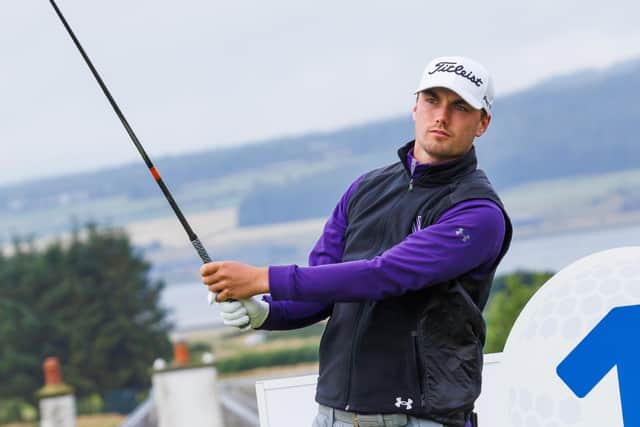 Royal Burgess left-hander Cameron Adam carded course-record 63s at both Royal Dornoch and Tain in the qualifying for the Scottish Amateur Championship. Picture: Scottish Golf