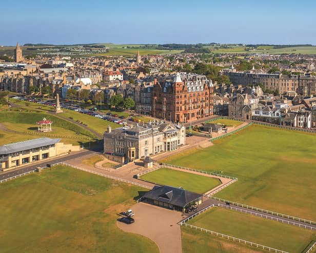 The Hamilton Grand has views over the Royal and Ancient Golf Club, the Old Course and West Sands beach.