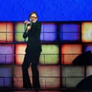 Jarvis Cocker of Pulp performing on stage at Finsbury Park in London. Picture: PA