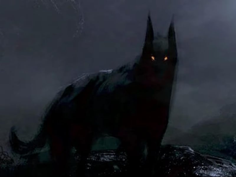 Described as being as large as a small cow with a distinctly shaggy coat of fur, the Cù-sìth is a mythical hound that was said to roam the Scottish Highlands’ moors. A lethal hunter, it was said that the beast could stalk its prey in total silence without being detected. When it did emit a sound, it produced three chilling barks that were audible for miles. Those who heard the noise had until the third bark to reach safety or they would drown in fear.