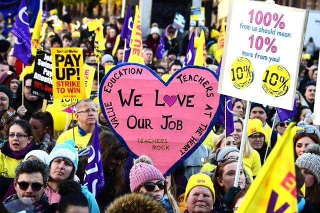 The EIS teachers' union is pushing for a 10 per cent pay rise for teachers. Picture: TSPL