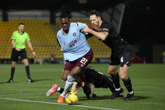 Hearts striker Armand Gnanduillet is wanted by English League Two side Salford City. The club are managed by Gary Bowyer who worked with the Frenchman at Blackpool when his goalscoring form earned him a move to Turkey. Hearts are open to offers with a number of other English sides expected to be interested. (Evening News)