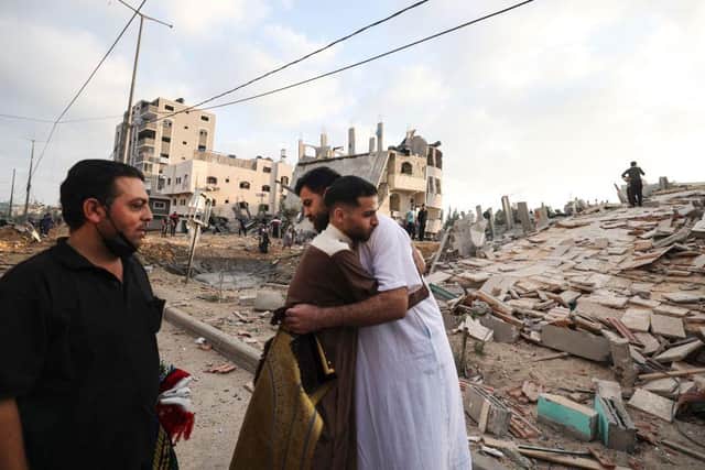 With civilians on both sides caught in the crossfire, 69 Palestinians, including 16 children and six women, have been killed - seven people have been killed in Israel (Photo: MAHMUD HAMS/AFP via Getty Images)
