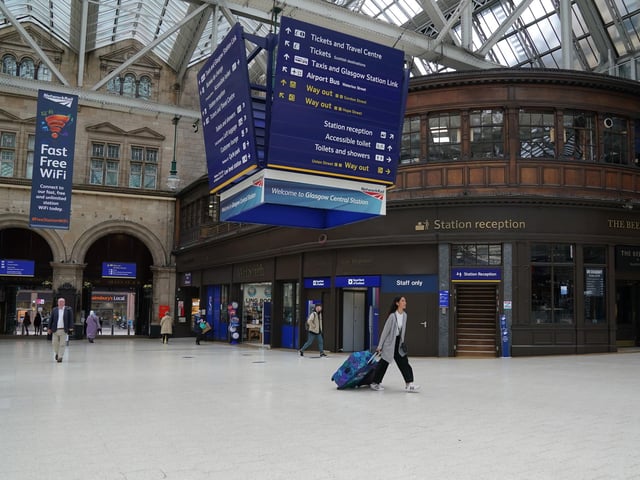 Members of the Rail, Maritime and Transport union begin their nationwide strike in a bitter dispute over pay, jobs and conditions. Picture: Andrew Milligan/PA Wire