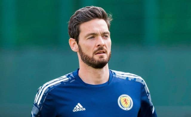 Craig Gordon pictured during a Scotland training session at Oriam in Edinburgh on Tuesday ahead of the World Cup play-off semi-final against Ukraine at Hampden on Wednesday. (Photo by Mark Scates / SNS Group)