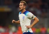 Harry Kane with the One Love armband.
