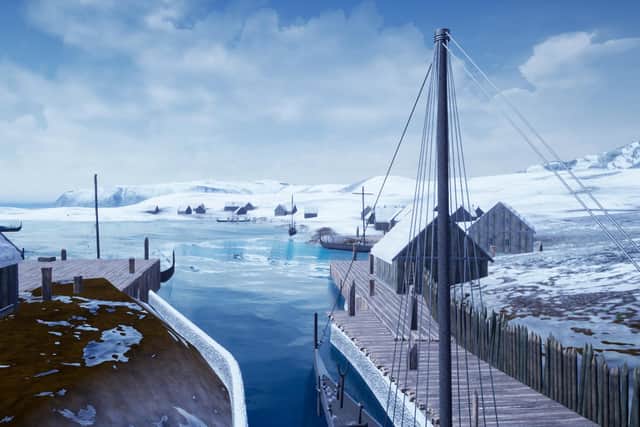 The remains of the boatyard were found just a decade ago with boat timbers dating from 1100 later recovered. PIC: University of St Andrews.