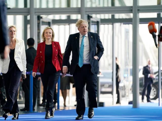 Prime Minister Boris Johnson and Foreign Secretary Liz Truss must stand firm against EU negotiators (Picture: Evan VucciAFP/Getty)