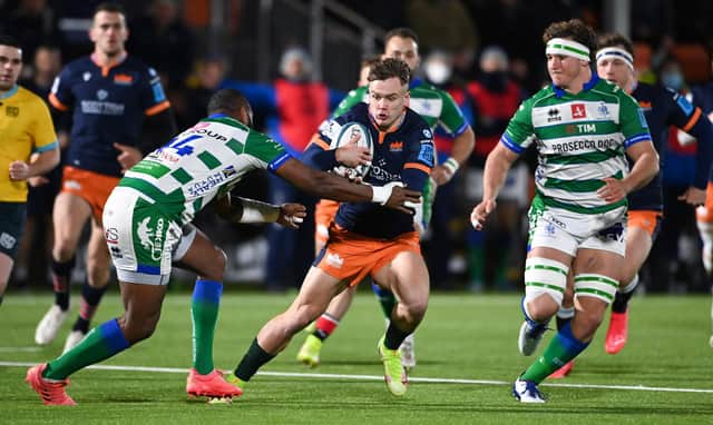 Edinburgh's Darcy Graham always tries to entertain and scored the opening try against Benetton.  (Photo by Paul Devlin / SNS Group)