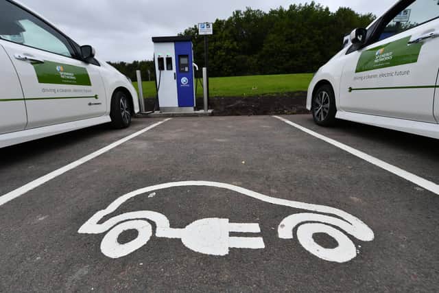 Electric car charging points are likely to become a more common sight as we move towards achieving Net Zero