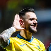 Raith Rovers' Dylan Easton celebrates after scoring the winner against Dundee United.  (Photo by Sammy Turner / SNS Group)