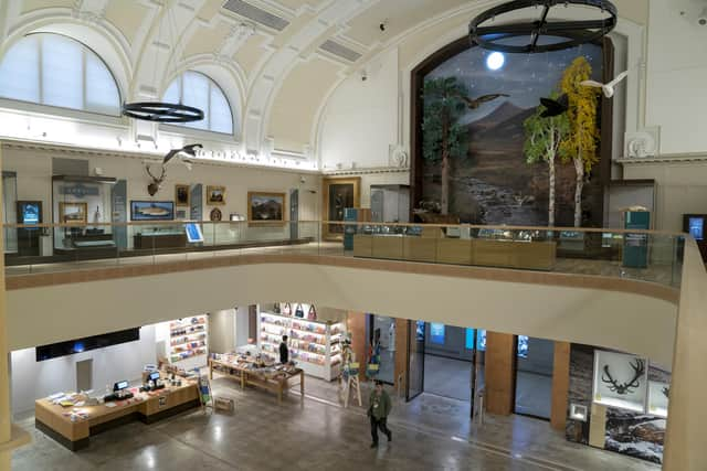 The main exhibition space at the new Perth Museum, ahead of the opening to the public on Saturday. March 30. PIC: Jane Barlow/PA Wire