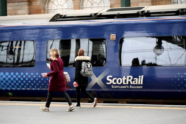 Suburban services around Glasgow will be among the only ScotRail trains running on Sunday. Picture: John Devlin
