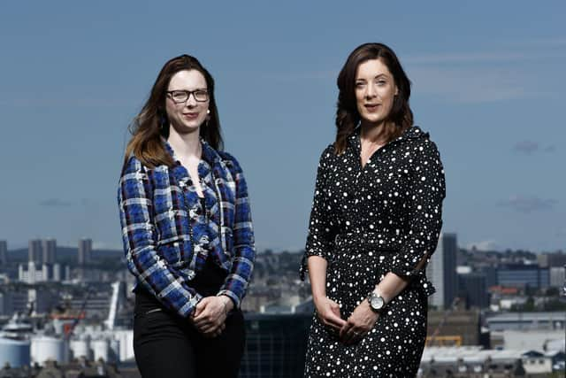 Lauren Braidwood of ETZ Ltd and SDS’s Jenny MacDonald. Photo by Ross Johnston/Newsline Media