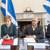 First Minister Nicola Sturgeon chairs the Scottish energy summit. Picture: Lesley Martin - Pool/Getty Images