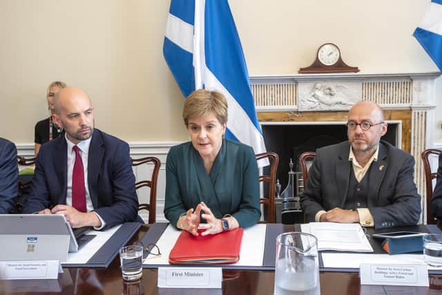 First Minister Nicola Sturgeon chairs the Scottish energy summit. Picture: Lesley Martin - Pool/Getty Images